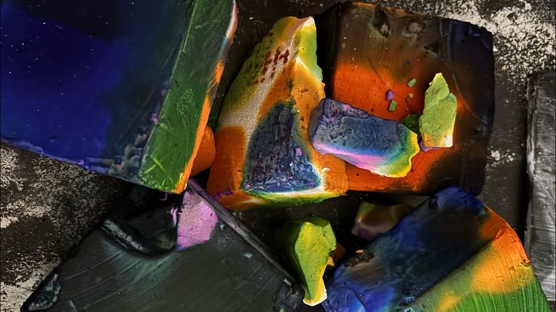 Dyed blocks |ASMR| oddly satisfying