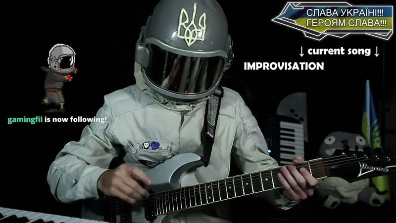 Suppor Space Music Stream for Ukraine!  !charity 23 april (Air raid allarm :c )