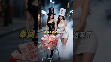 《黑白无常送财富》这是你前世存下的财富，如果你不接，我们扭头就走！接了！转发！功德无量！#阎王 #黑白无常 #正能量  #民间故事  #国学文化 #道家文化 #民间传说 #传承文化 #財運 #運勢