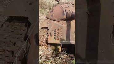 Нашли забытый танк, заводить будем летом пробовать