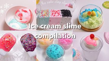 【ASMR】🍦アイスクリームスライムまとめ🍧【音フェチ】Ice cream slime compilation