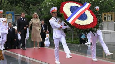 Macron pays tribute to Indochina War dead in Vietnam | AFP
