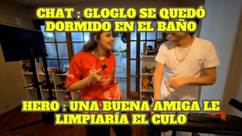 EL CHAT DICE QUE GLOGLO SE QUEDÓ DORMIDO EN EL BAÑO PORQUE DEMORABA MUCHO