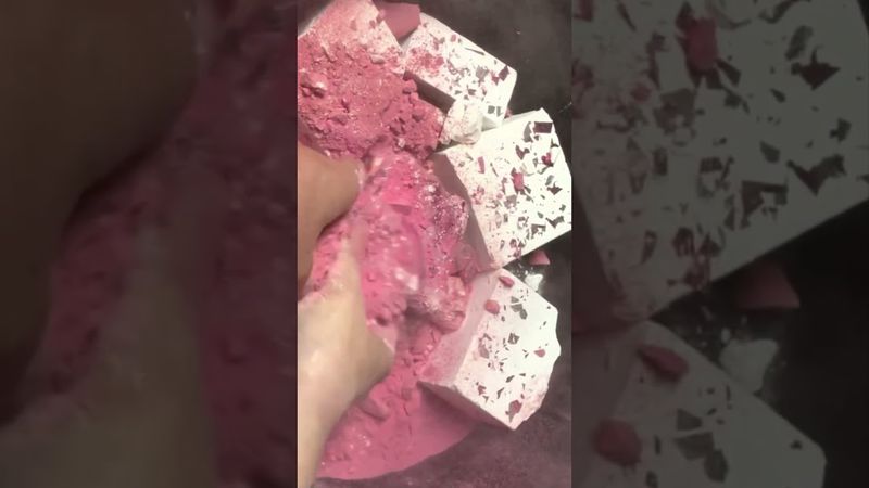 Red & Plain Chalk with Confetti