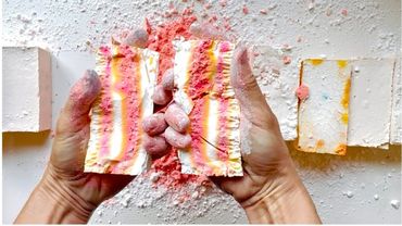 SAT + Soft Pink Bars | Gym Chalk ASMR