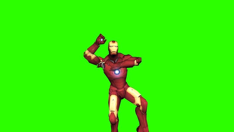 Iron Man Dancing #1 / Green Screen - Chroma Key