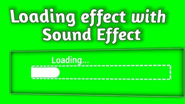 Loading Bar / Process Bar with Sound Effect | Green Screen |