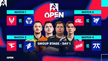 BLAST Premier Open London, Day 1 - Vitality vs M80, GL vs VP, FaZe vs ECSTATIC, NAVI vs Fnatic