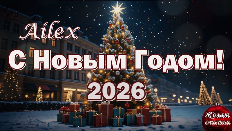 Ailex Lara 🎄 Новая Новогодняя песня 2026! С Новым годом! 🎉  музыка (ПРЕМЬЕРА) Встречаем новый год