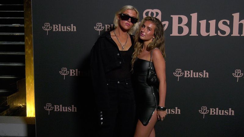 Ava Sage and Riley Saurage attend the Blush x Daily Front Row "Sounds of Summer" red carpet