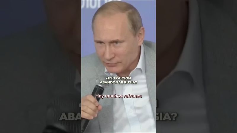Putin reflexiona sobre los emigrantes rusos#putin #rusia #presidente #occidente #comercio #rusia