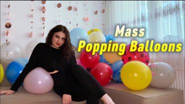 ASMR | Mass Popping Balloons Challenge (S2p, Bite to Pop, Nail Pop Balloons 🎈)
