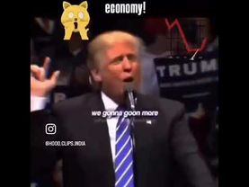 WE'RE TIRED OF GOONING, MR PRESIDENT DONALD TRUMP