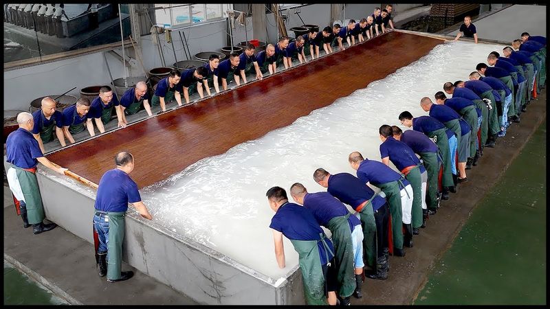 Amazing Process! 300 Days Handcrafting the World’s Largest Paper – Mill Since 1951!