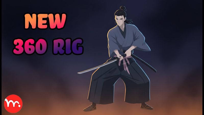 NEW Moho Rigged Samurai Character! (Sensei) - Get Your copy NOW