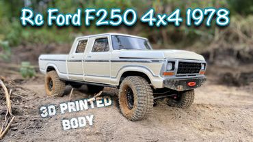 RC Ford F250 Crewcap 4x4 - 3D Printed RC BODY - Custom offroad truck