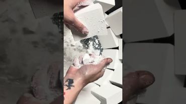 Blocks of Fresh Stacked Chalk