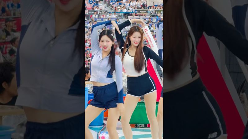 아웃송 최고의 투샷 #이예빈 #이예빈치어리더#김정원 #김정원치어리더#ktwiz #kt위즈 #kt위즈치어리더