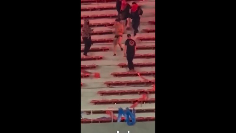 Crowd violence leaves dozens of fans injured at football match in Argentina