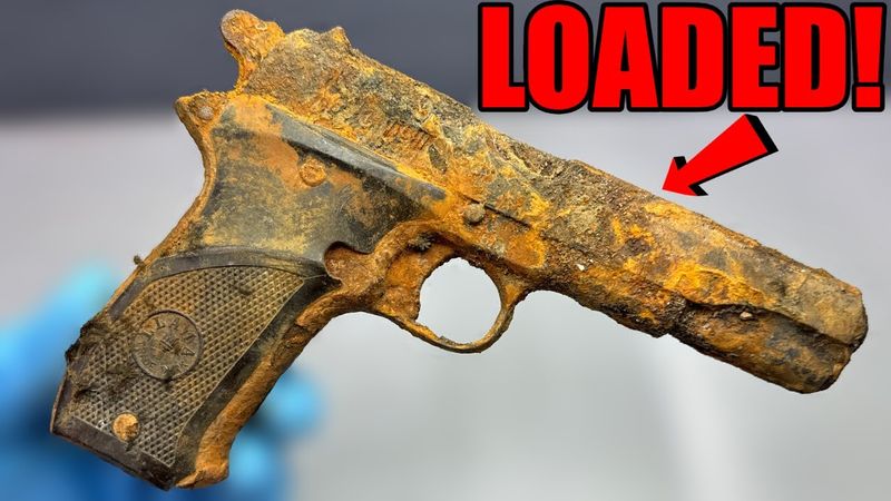 Restoring LOADED 1911 PISTOL Clone!!! Super Satisfying!!!