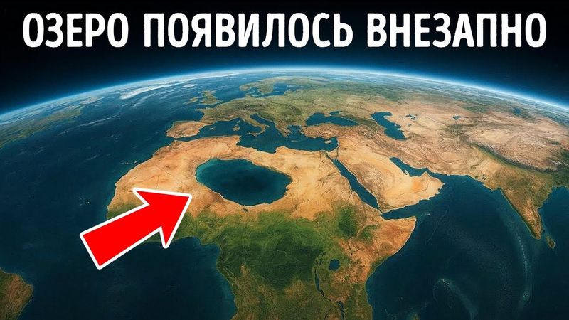 Посреди пустыни загадочным образом образовалось озеро глубиной 60 футов