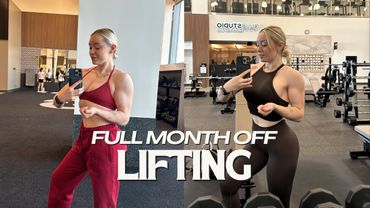 What I learned from not weight lifting for a month