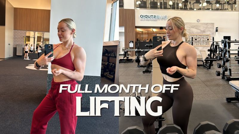 What I learned from not weight lifting for a month
