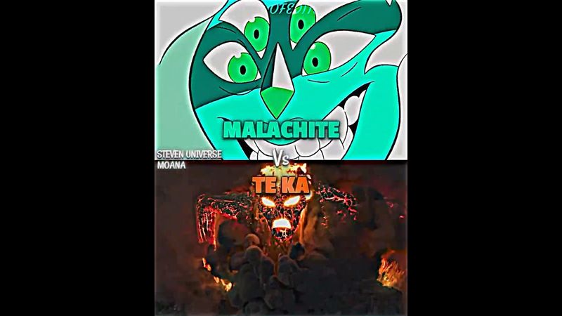 Te Ka vs Malachite #stevenuniverse #moana #vsbattle #vsedit #wis #wisedit #whoisstronger #debate