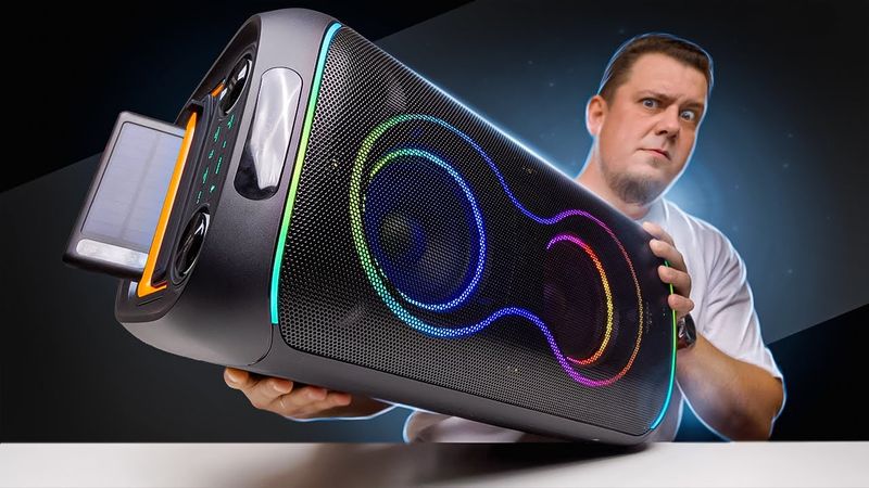Блютуз Колонка За 9 ТЫЩ! Солнечная Панель с Банкой - Самое оно Для Улицы!