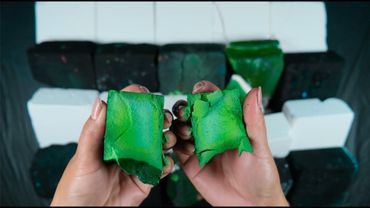 Vibrant and Deep Shades of Green Dyed Gymchalk | My Favorite Green