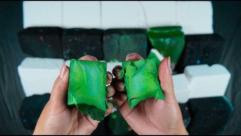 Vibrant and Deep Shades of Green Dyed Gymchalk | My Favorite Green