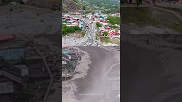 "Dharali: Before the deluge, After the Devastation" #landslide #mountains #himalayas