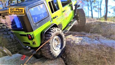 RC Car SCX10 II(FreeMan)Jeep Rubicon Rock Trail Ride 지프 루비콘