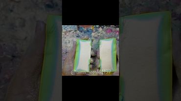 Tri-coloured block #oddlysatisfying #crunchycrumbles #relax #satisfying #viralvideo #dyedgymchalk