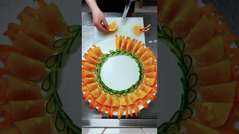 果盘分享一看就会！ #水果拼盘 #果蔬造型 #创意摆盘 #水果切法 #摆盘技巧