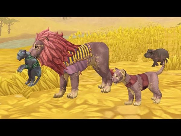 Учим маленькую львицу охотиться в WildCraft