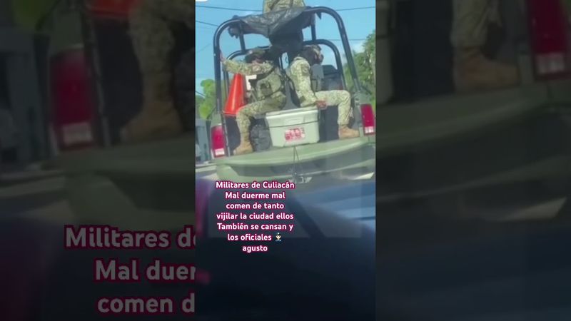 MILITARES SE LES VE YA  AGOTADOS #video