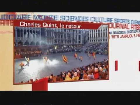 Ommegang - Titres du Journal de 13H RTBF 2007-07-04