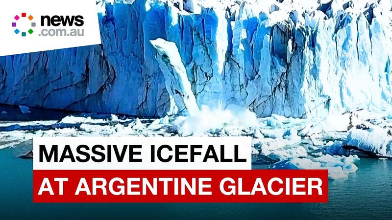 Massive ice collapse at Argentina glacier sparks awe and alarm