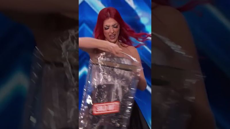 How is she doing this?? #talentreplay #shorts #magic