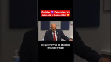 Christian ✝️ Palestinian: My Existence Is Antisemitic