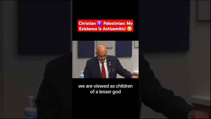 Christian ✝️ Palestinian: My Existence Is Antisemitic