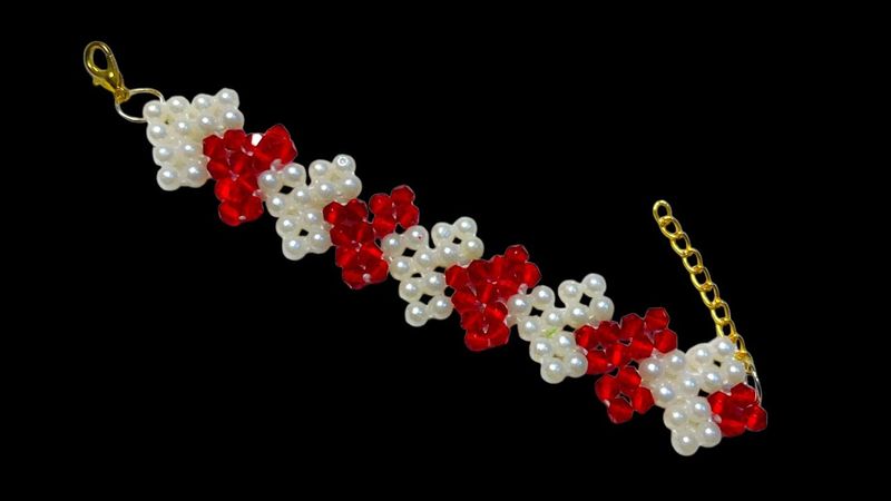 simple beaded bracelet tutorial…❤️