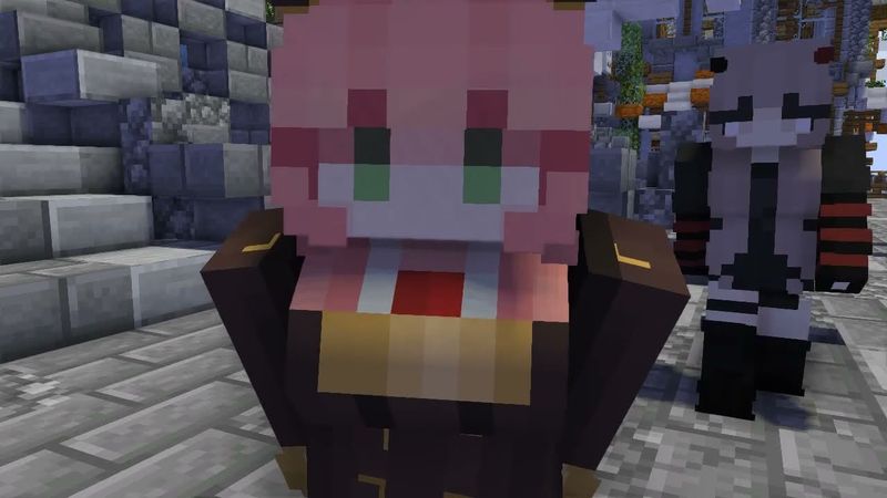 Tall lady shrinking (Minecraft giantess animation #52)