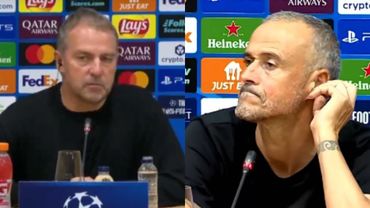 Реакция Луиса Энрике и Ханси Флика после матча Барселона 1:2 ПСЖ