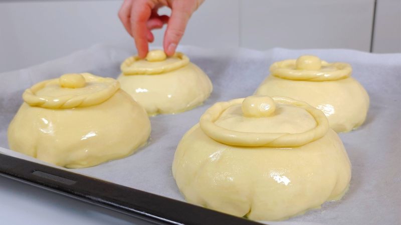 Проще ПРОСТОГО,а ВКУС БОМБА!Тесто МИНУТА🔥Жаркое в ГОРШОЧКАХ из ТЕСТА!