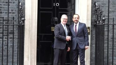 UK PM Starmer welcomes Cypriot President Christodoulides to Downing Street | AFP