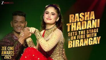 Rasha Thadani sets the stage on fire with Birangay at Zee Cine Awards 2025 | Amit Trivedi
