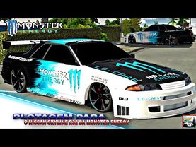 PLOTAGEM PARA O NISSAN  SKYLINE R32/DA MONSTER ENERGY/(car parking multiplayer)