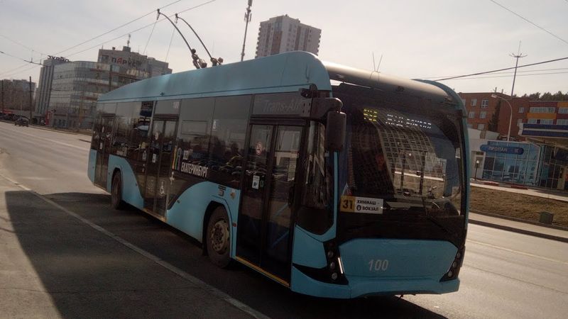 Поездка на троллейбусе ВМЗ-5298.01 «Авангард» 100, маршрут 31, Екатеринбург